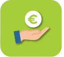 Icon für Kosteneffizienz mit Thermotex-Zählerwechsel