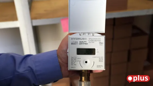 Funkwasserzähler nach der Umrüstung durch Messtex