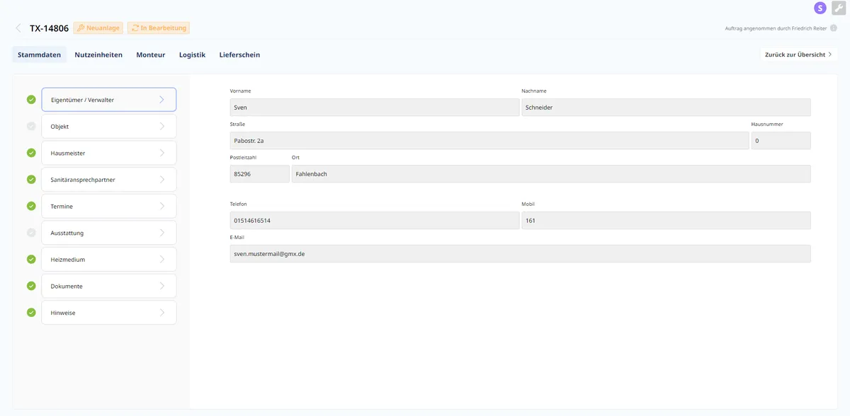 Thermotex-Software für Vertrieb bei digitalem Zählerwechsel
